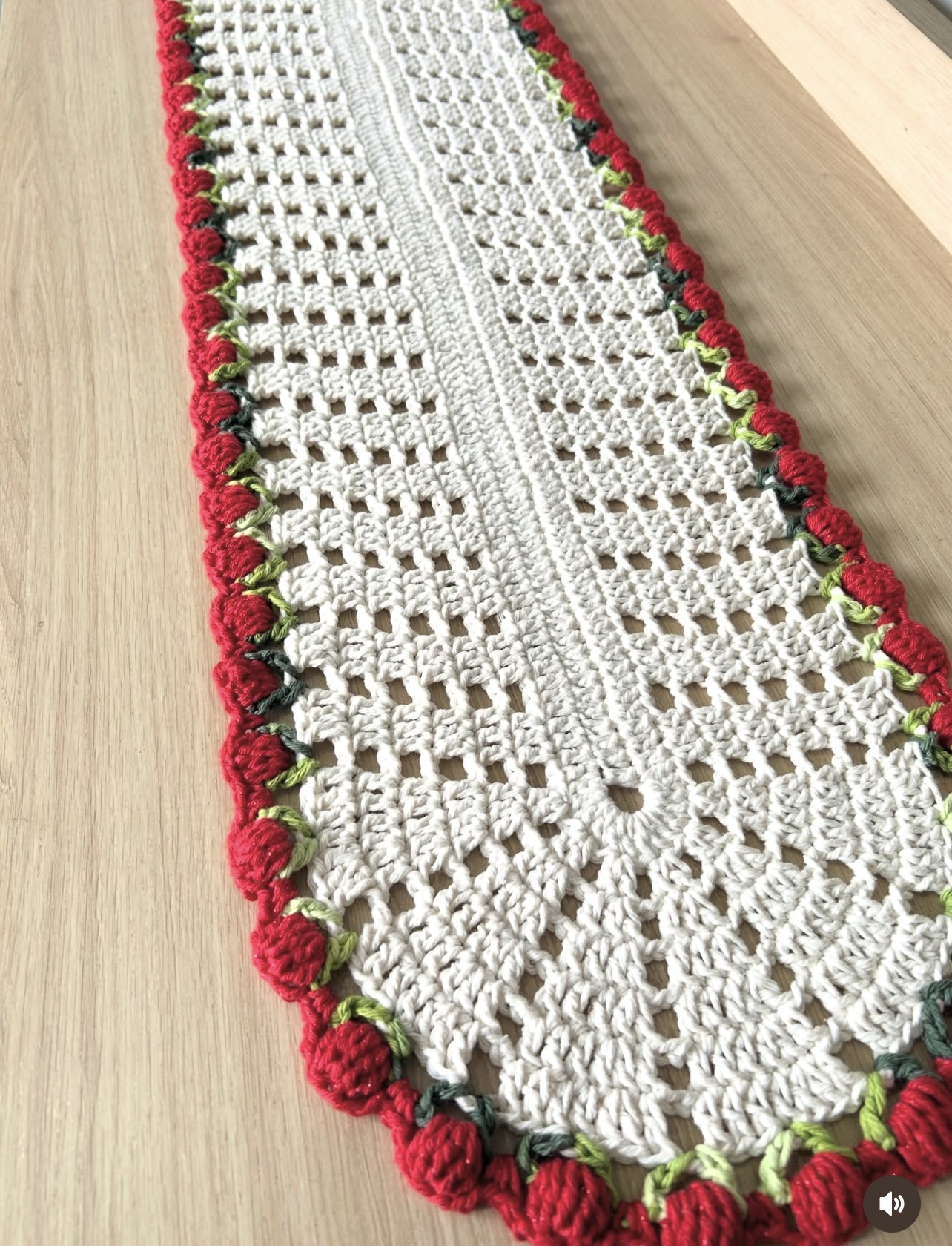 🌸 Caminho de Mesa/ Trilho de mesa Croche 🌸 85% Algodão