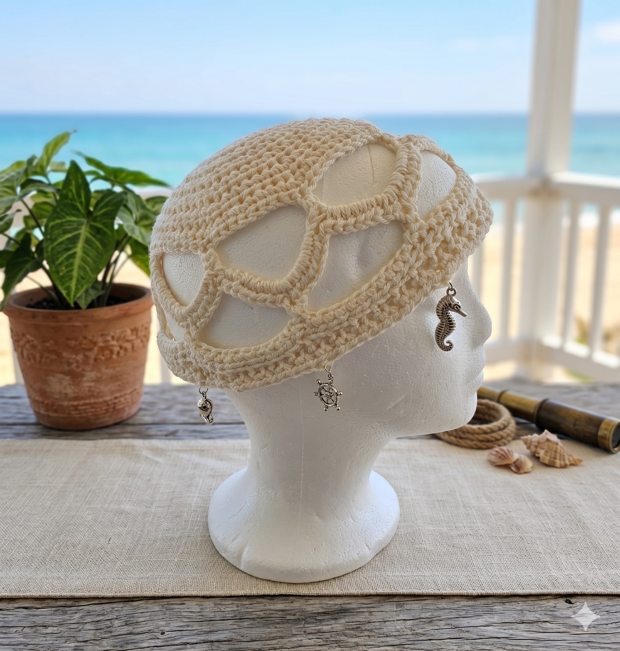Headpiece Pingentes Mar