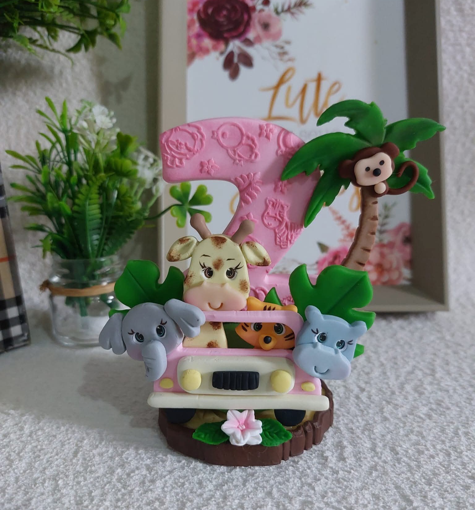 Vela Aniversário Tema Safari (mod 04)
