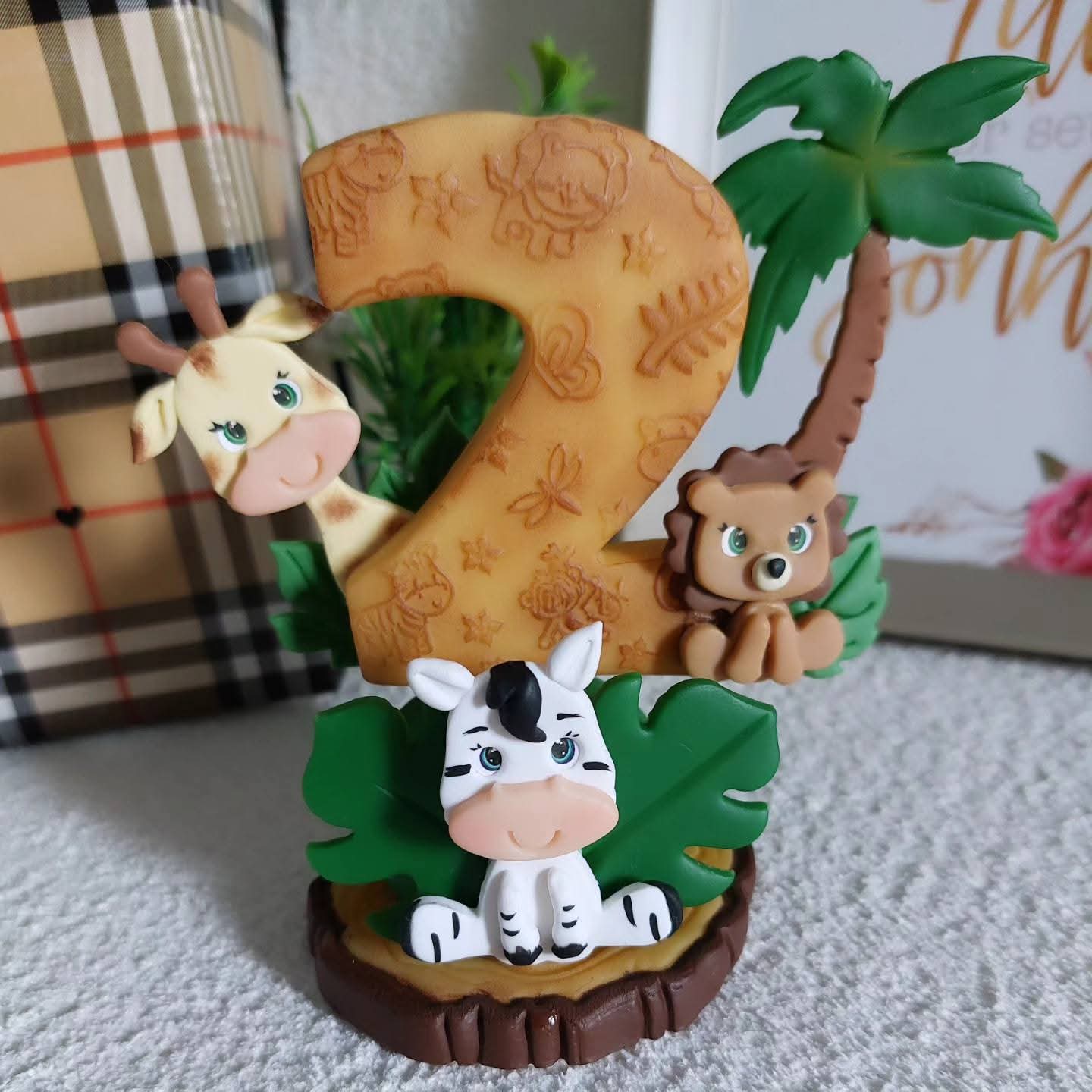 Vela Aniversário Tema Safari (mod 2)