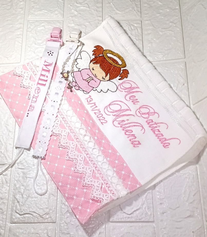 Toalha de Mão Personalizada BATIZADO
