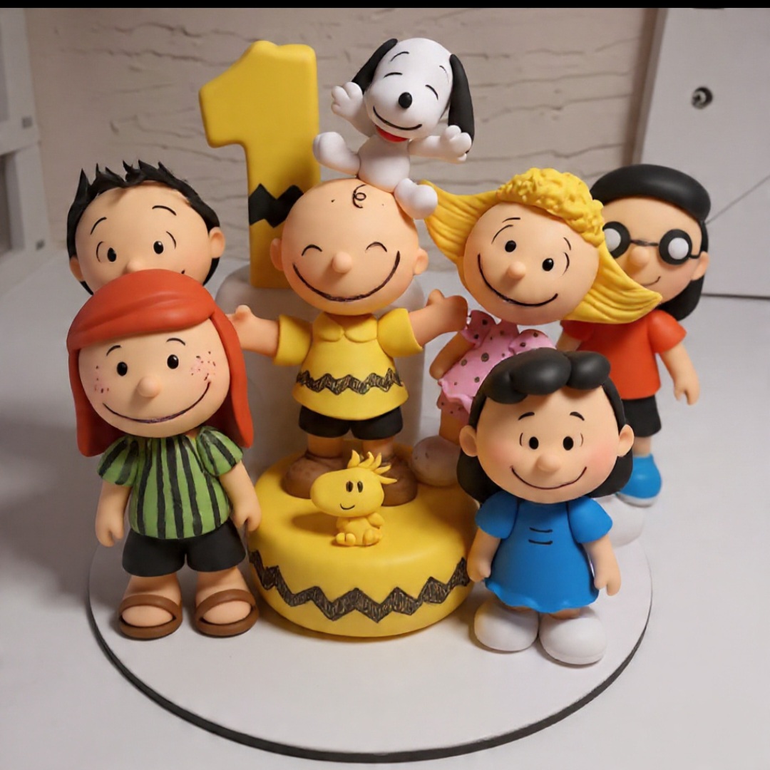 Topo de bolo snoopy