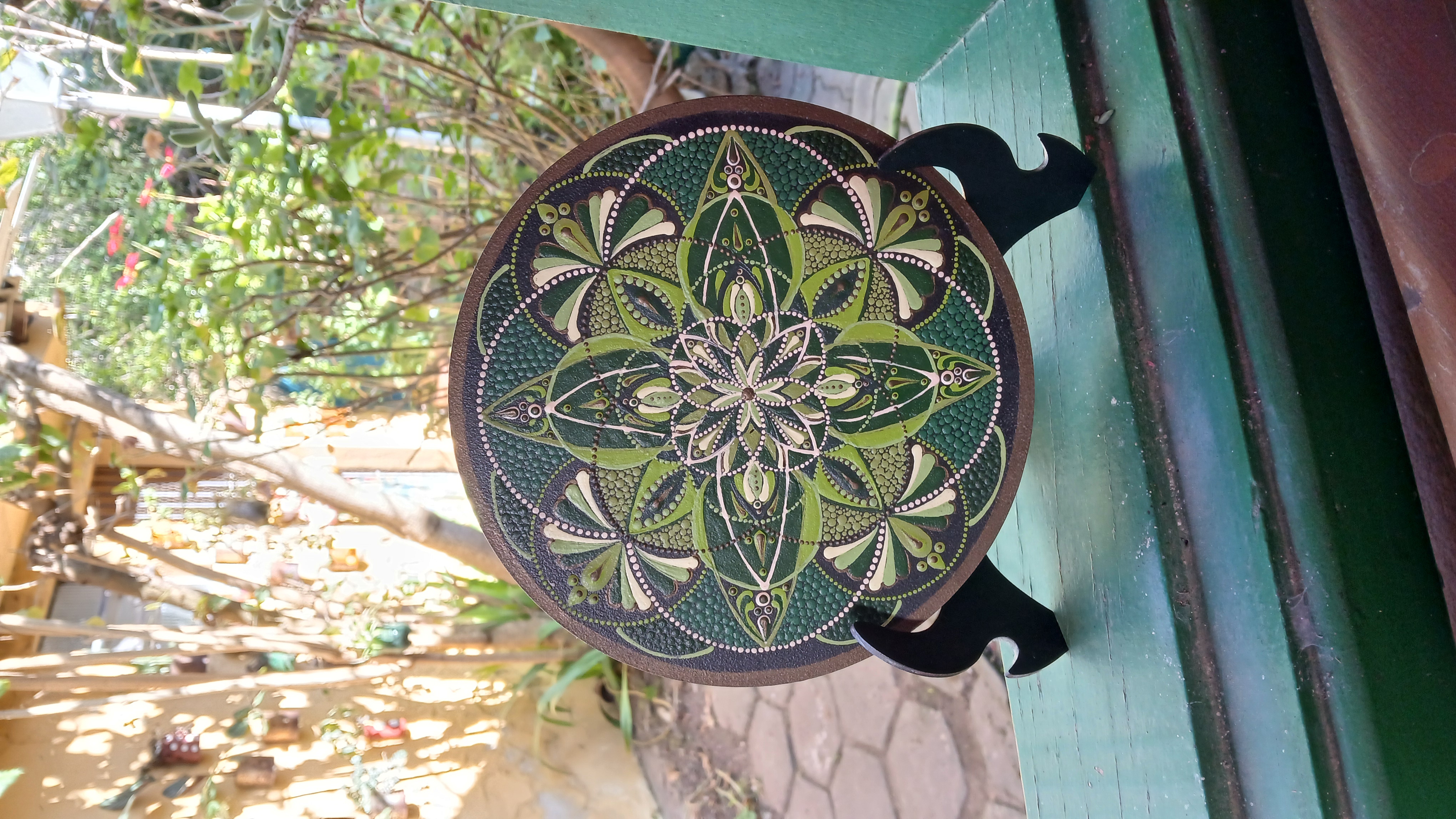 Mandala Verde da Renovação e Harmonia