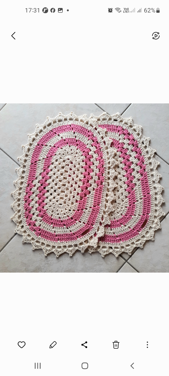 tapetes de crochê kit 2 pecas retangular decorativo para sua casa
