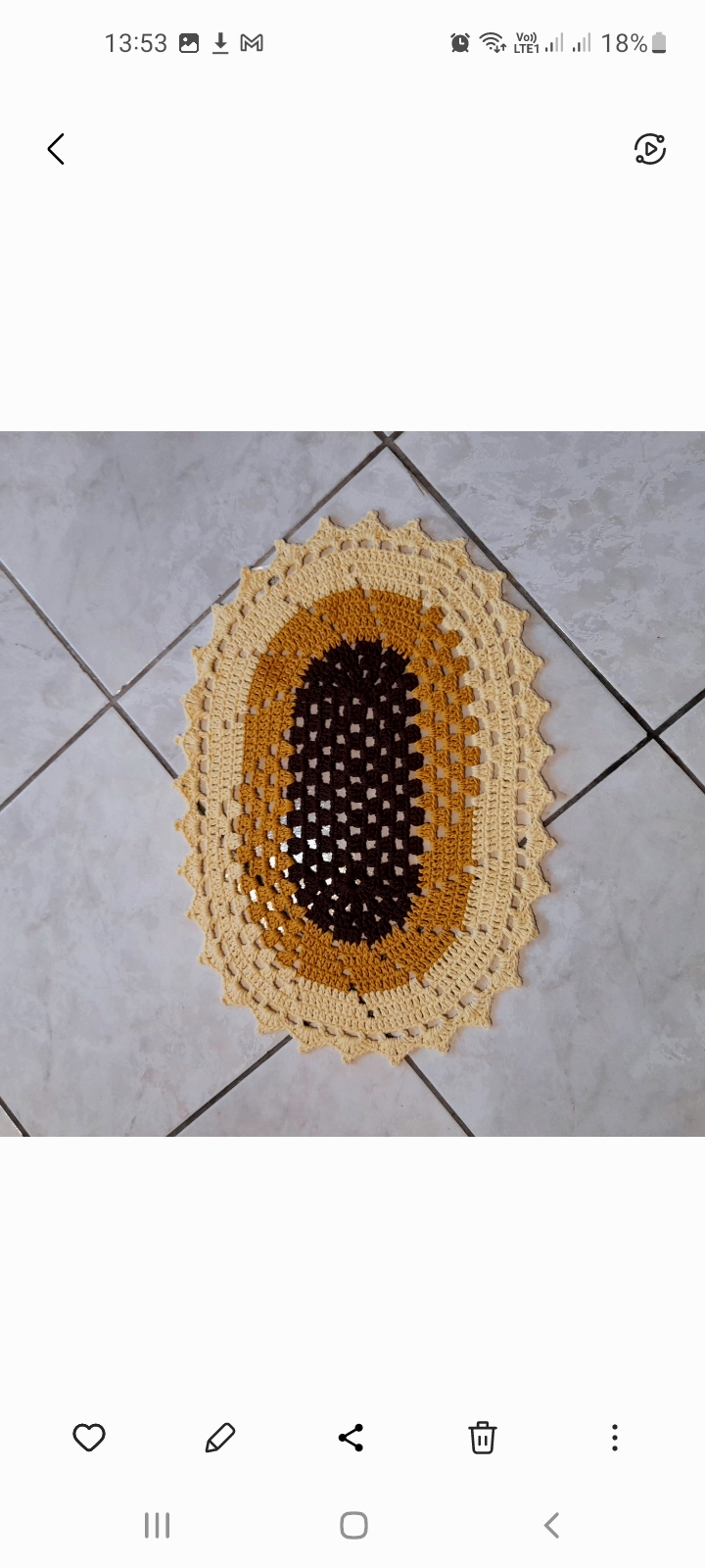 Tapete de croche catavento retangular multiuso decorativo para sua casa