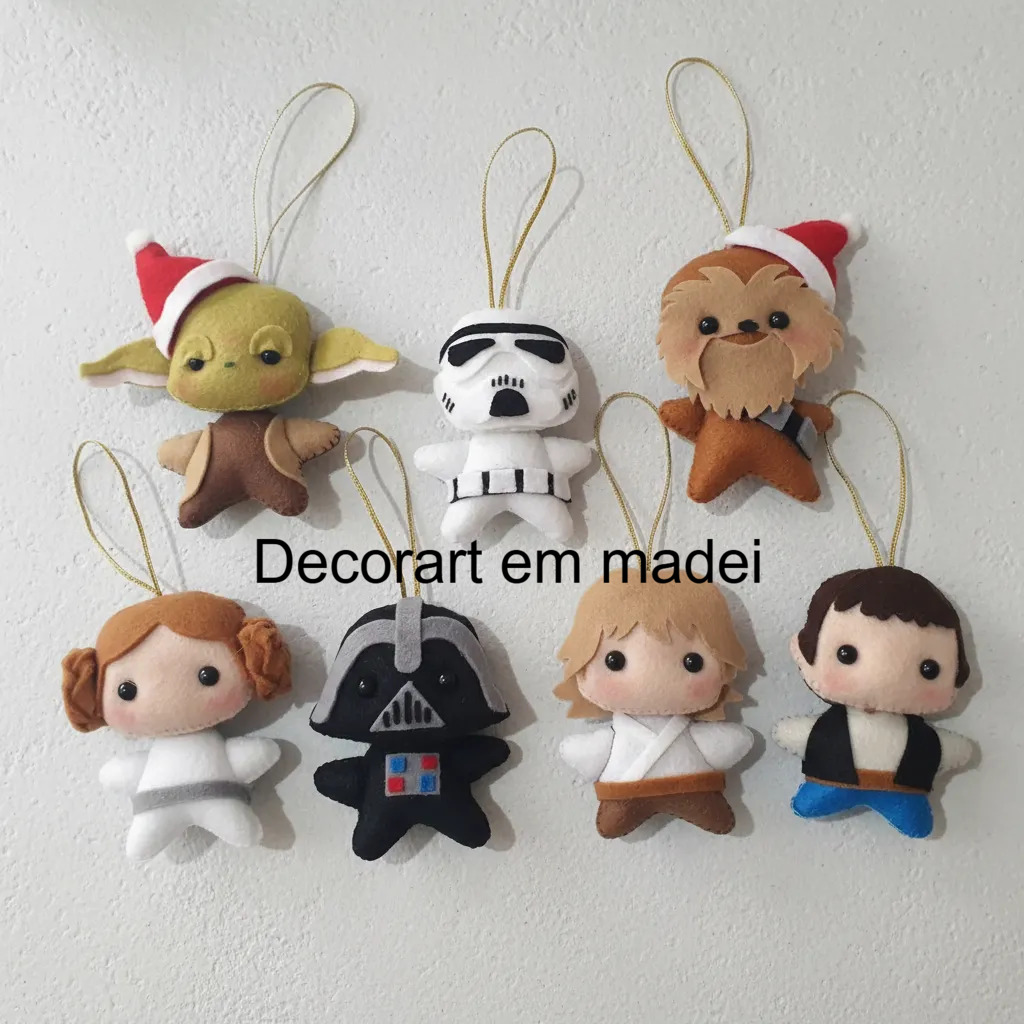 Enfeite de árvore de Natal decoração Star Wars
