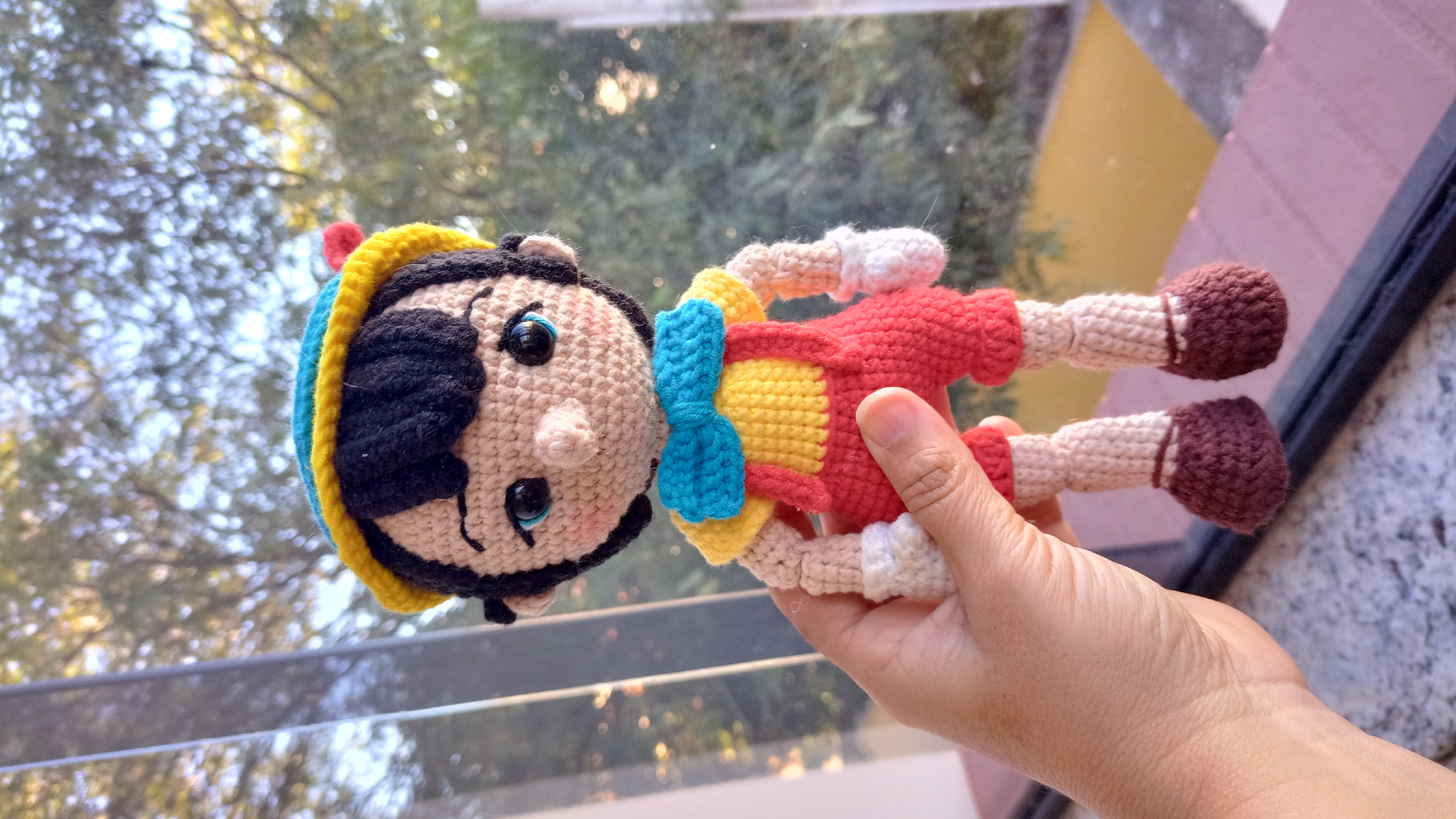 Pinóquio Amigurumi Boneco de crochê