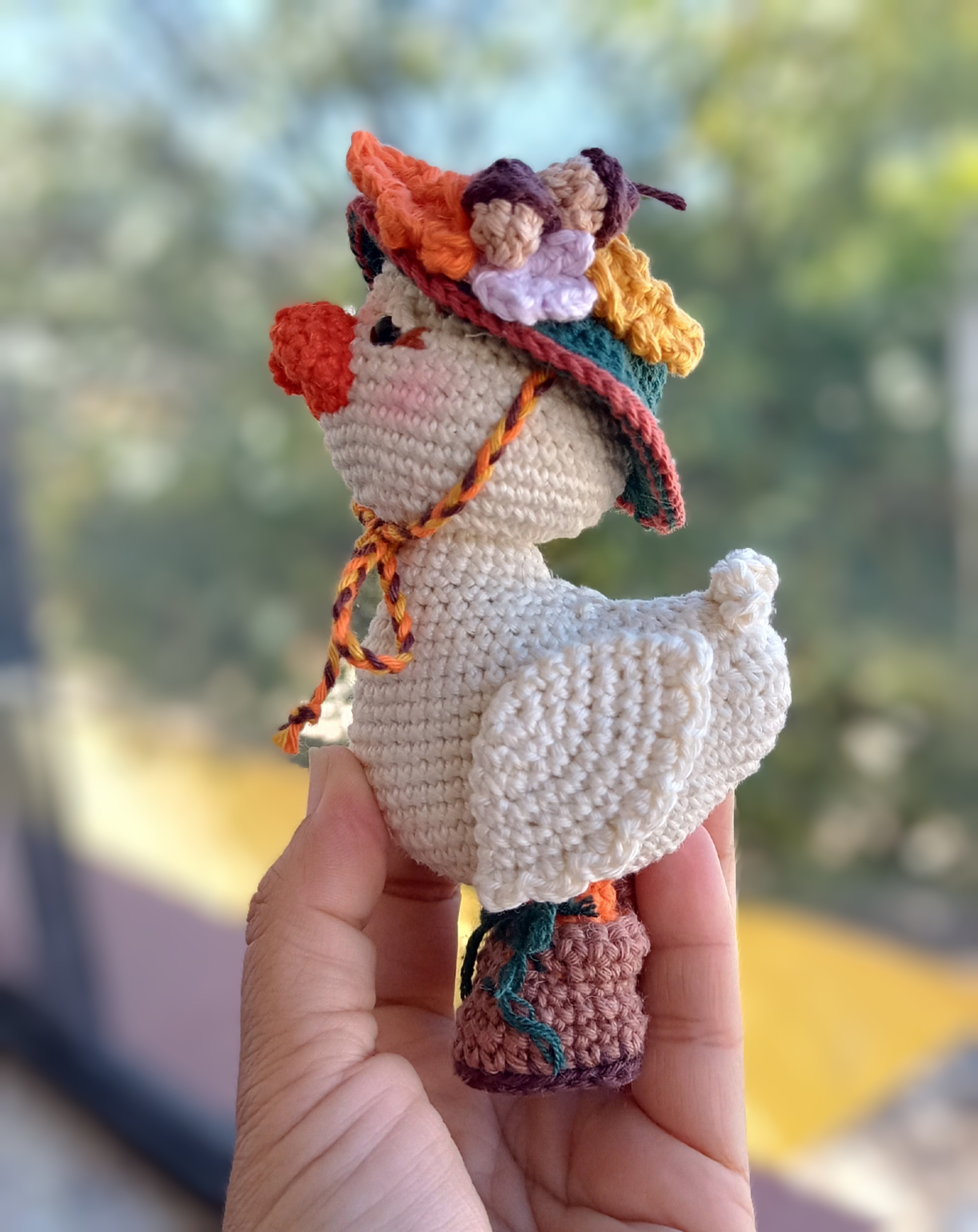 Patinha Camponesa de amigurumi