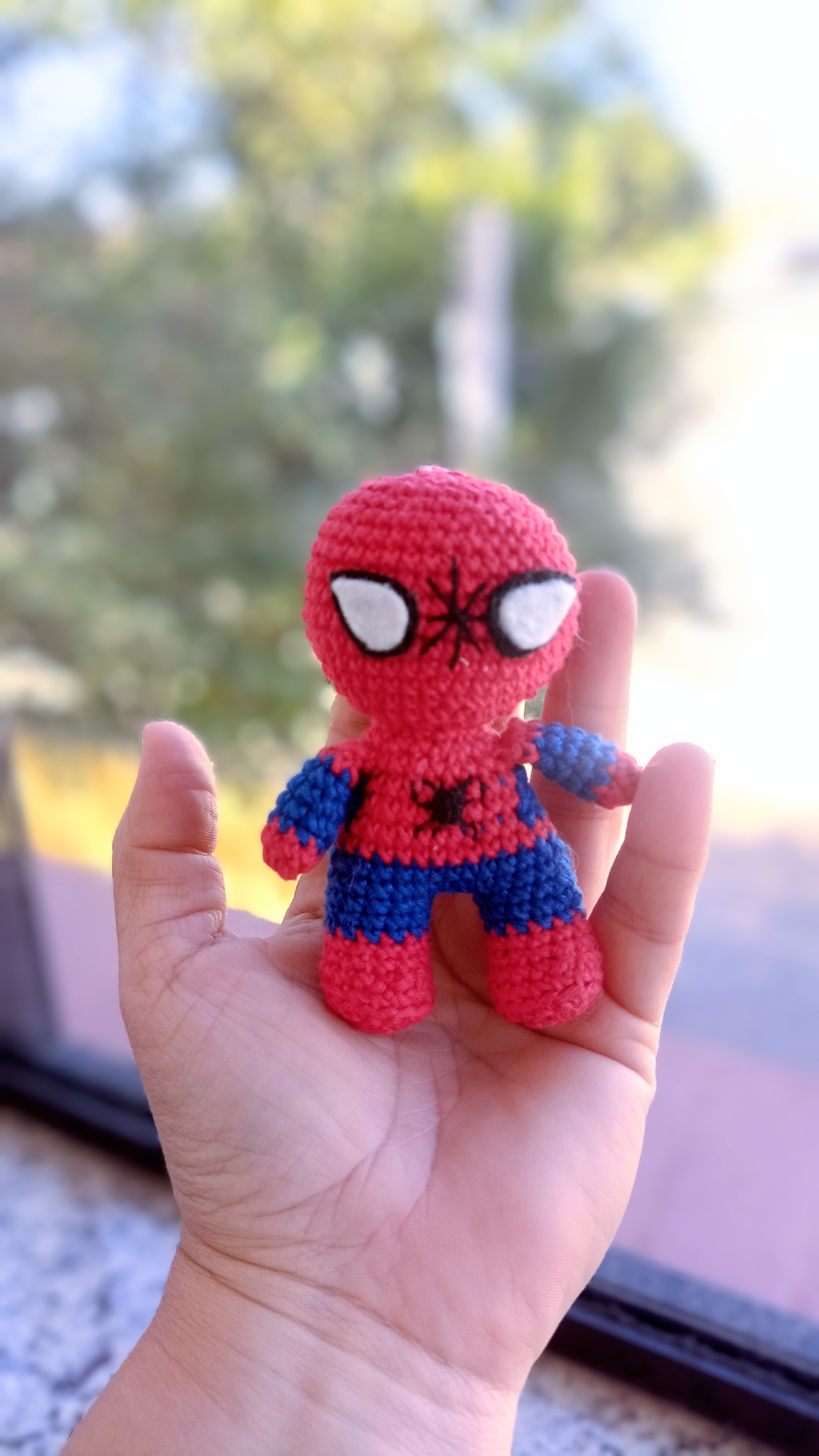 Homem Aranha Spiderman Voneco de Amigurumi