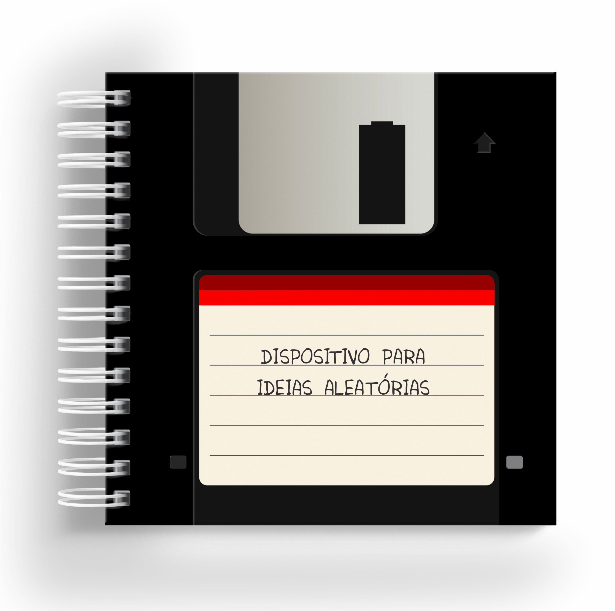 Caderno Retrô Disquete