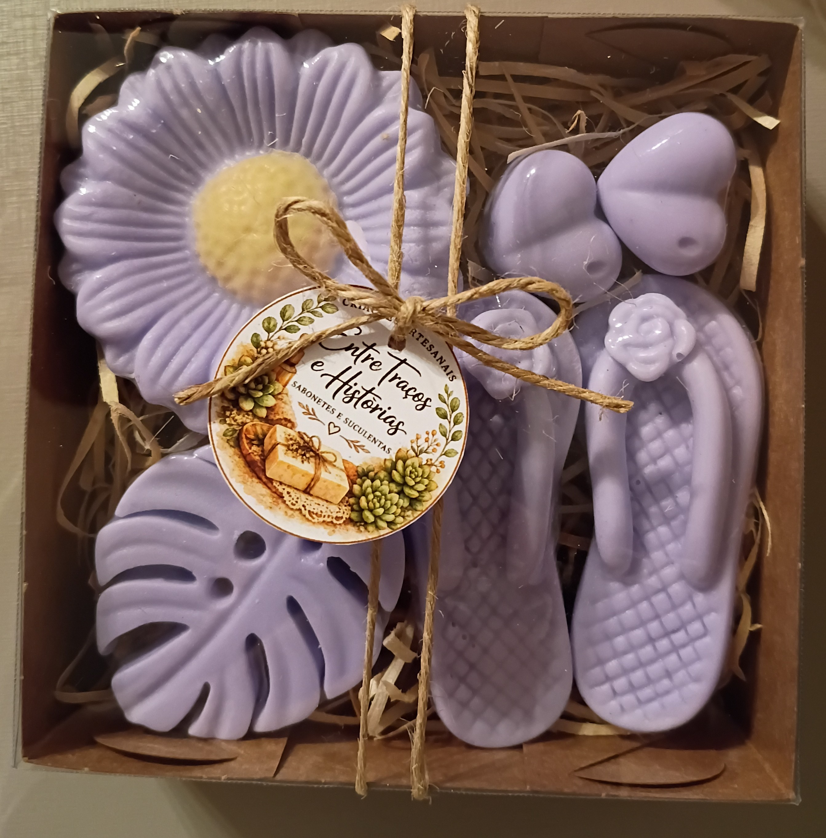 Kit presenteável de sabonete artesanal