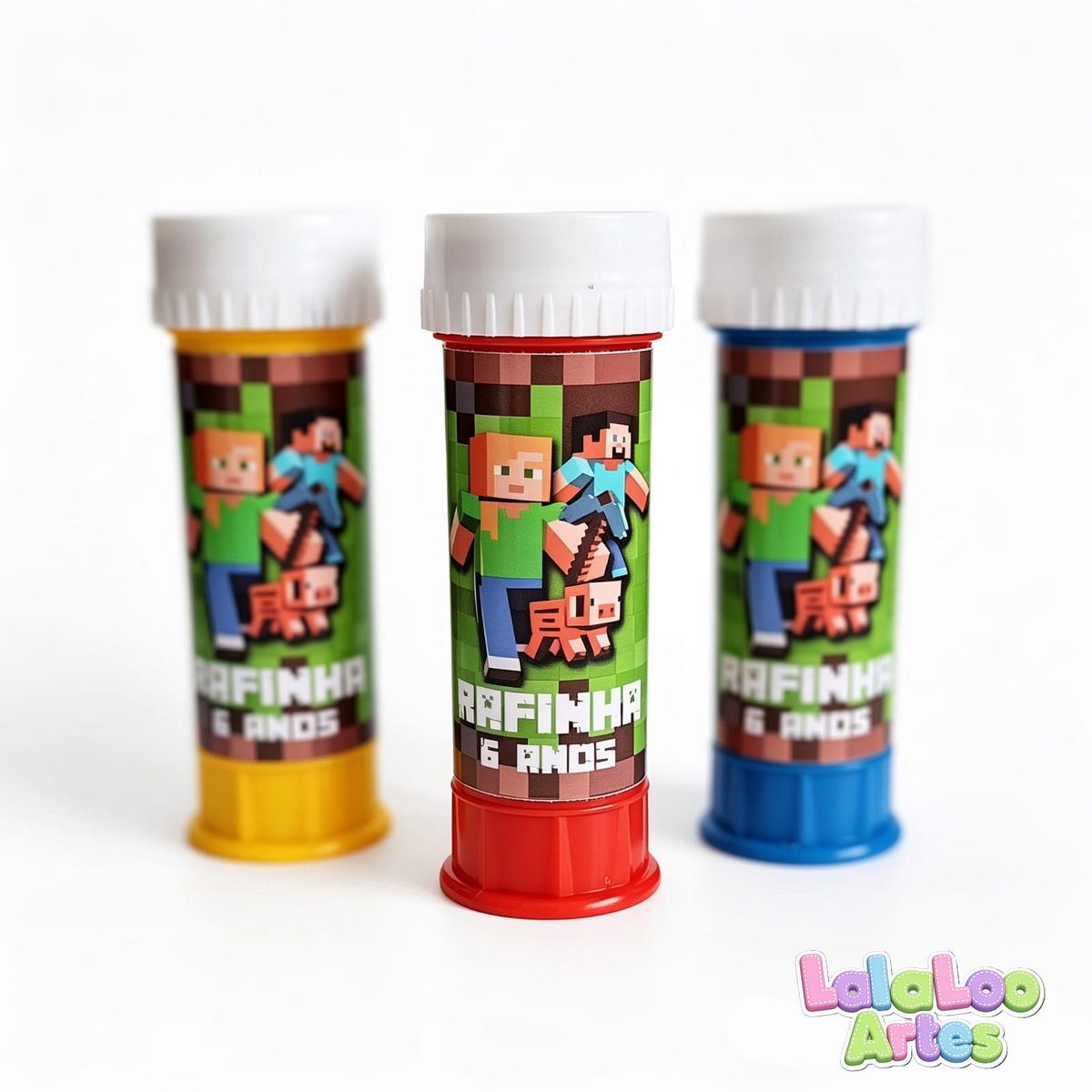 Bolha de Sabão Personalizada Minecraft