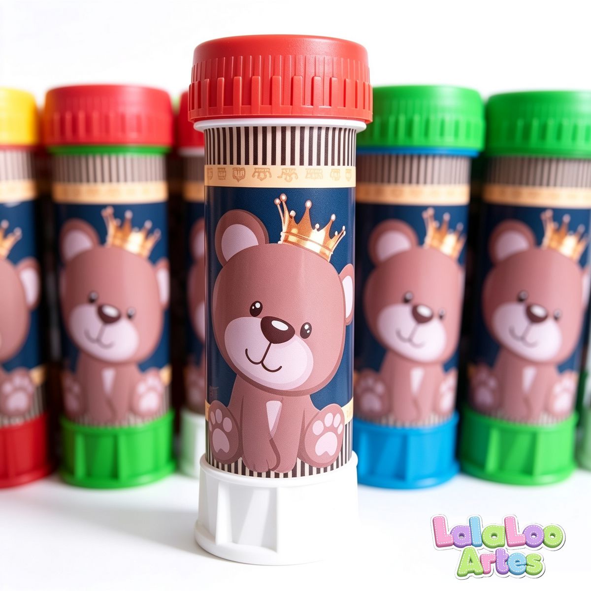 Bolha de Sabão Personalizada Urso Príncipe