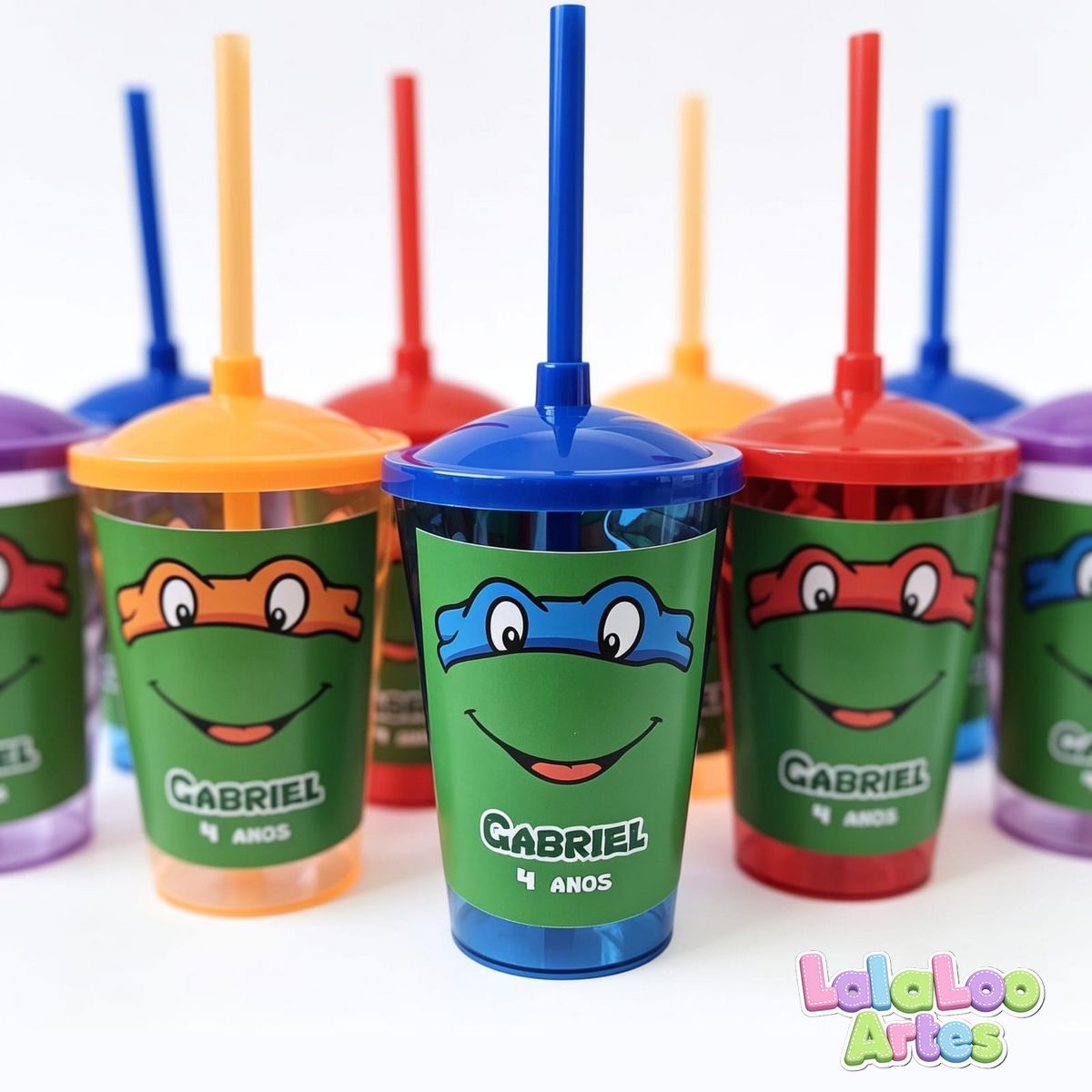 Copo Tartarugas Ninjas Personalizado