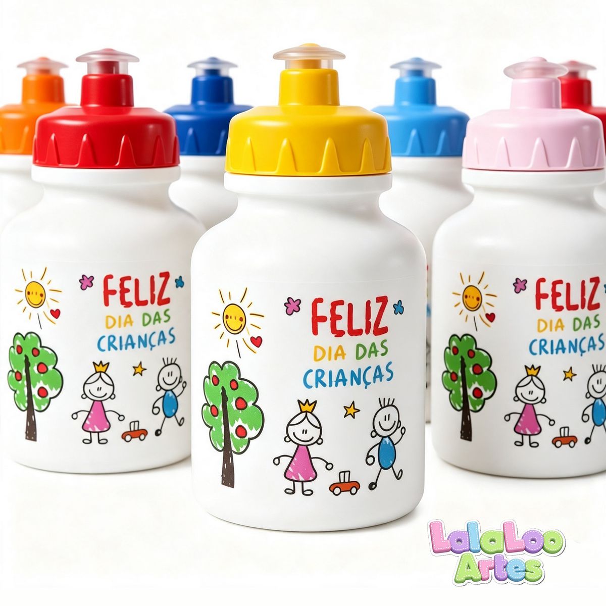 Garrafinha Squeeze Dia das Crianças - Foto 1