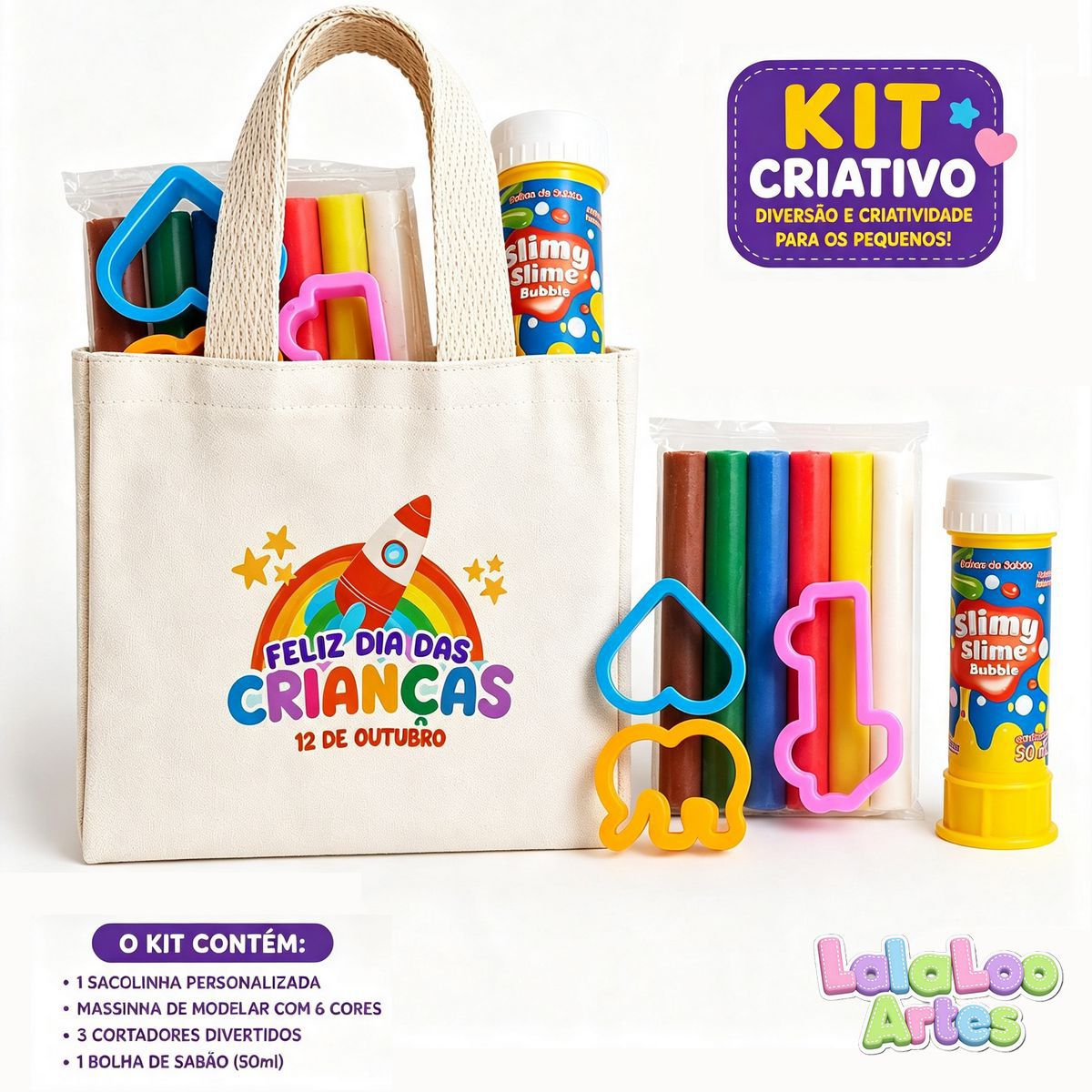 Kit Mini Sacola Dia das Crianças