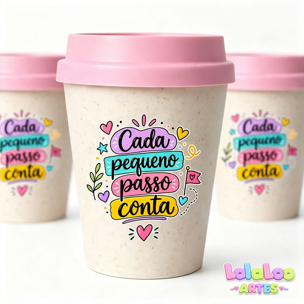 Mini Copo Frases Motivacionais - Foto 1