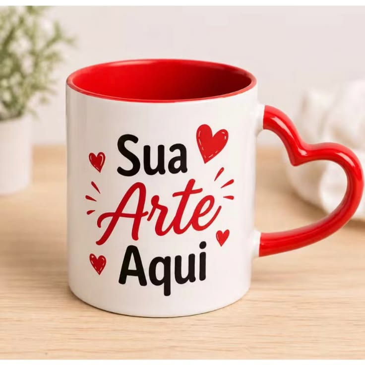 Caneca personalizada de Coração