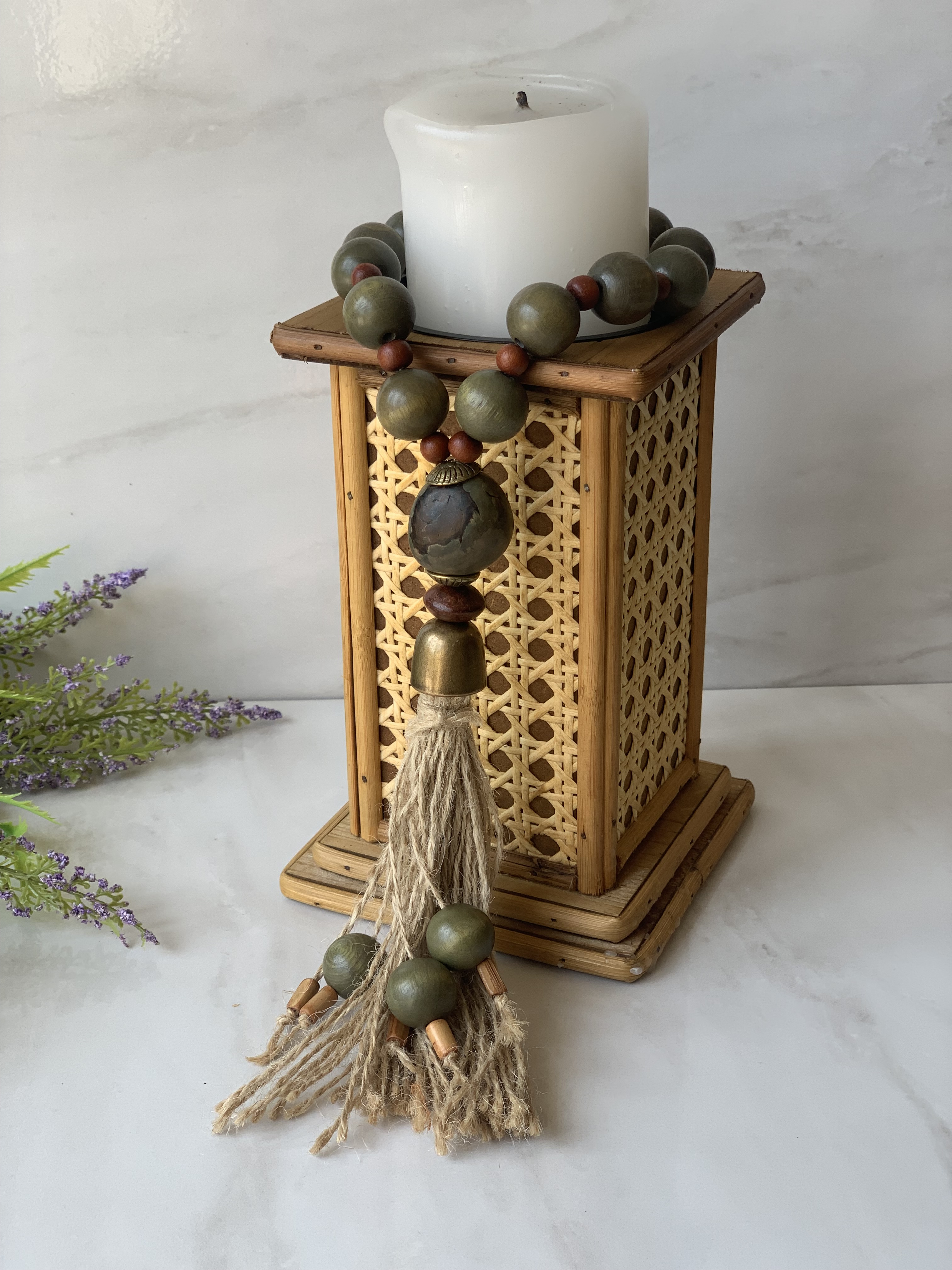 MINI COLAR DE MESA JARINA VERDE