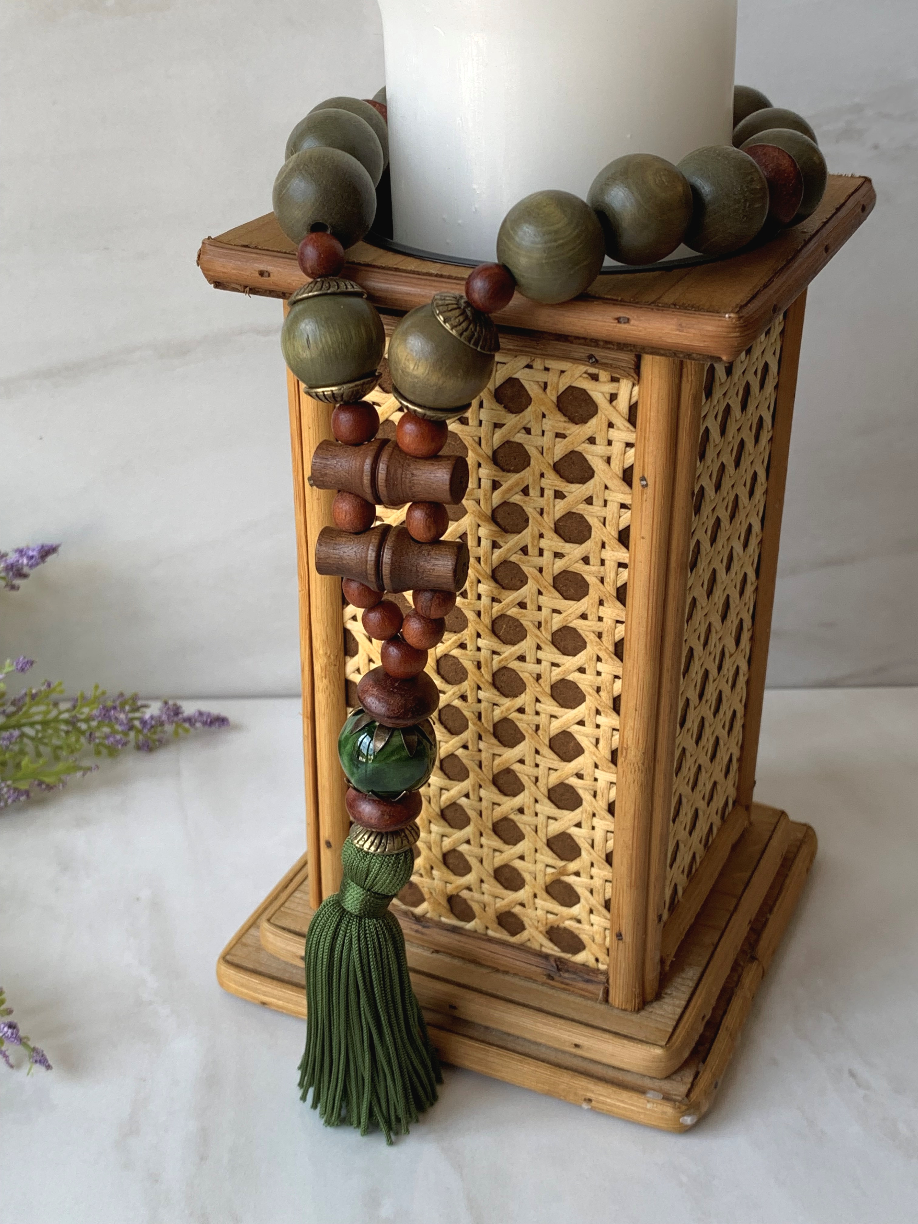 MINI COLAR DE MESA MADEIRA-ou Enfeite de Porta
