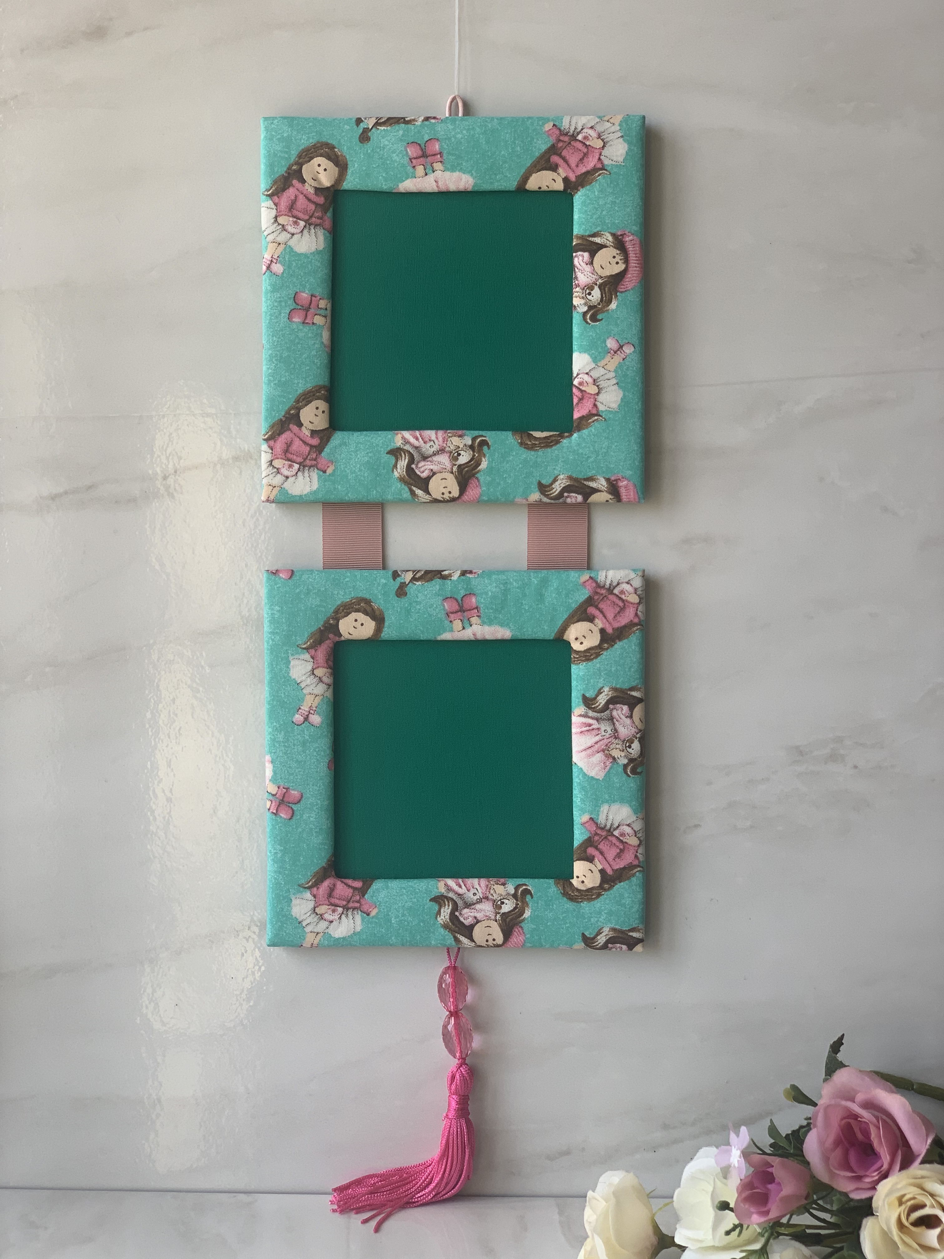 QUADRO DUPLO BONECAS