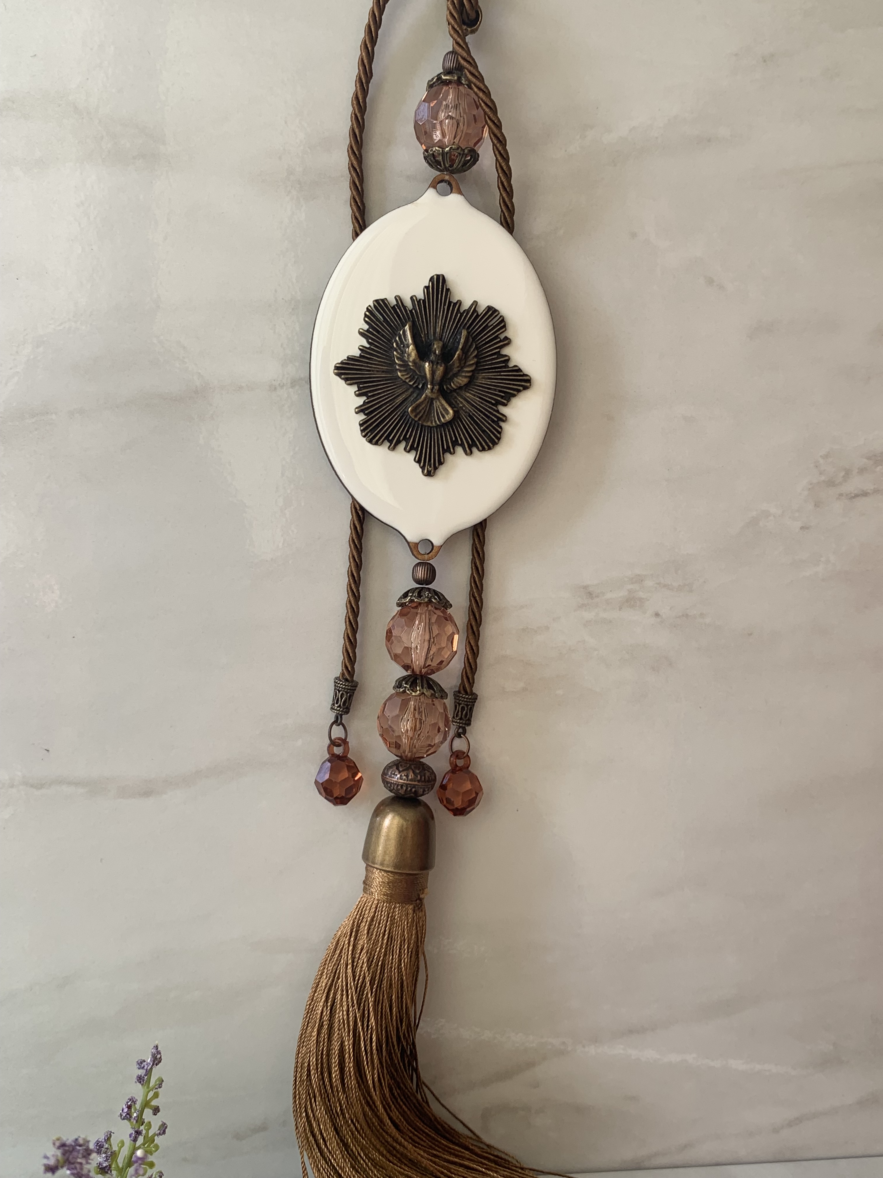 ENFEITE PARA PORTA DIVINO - Ouro Velho