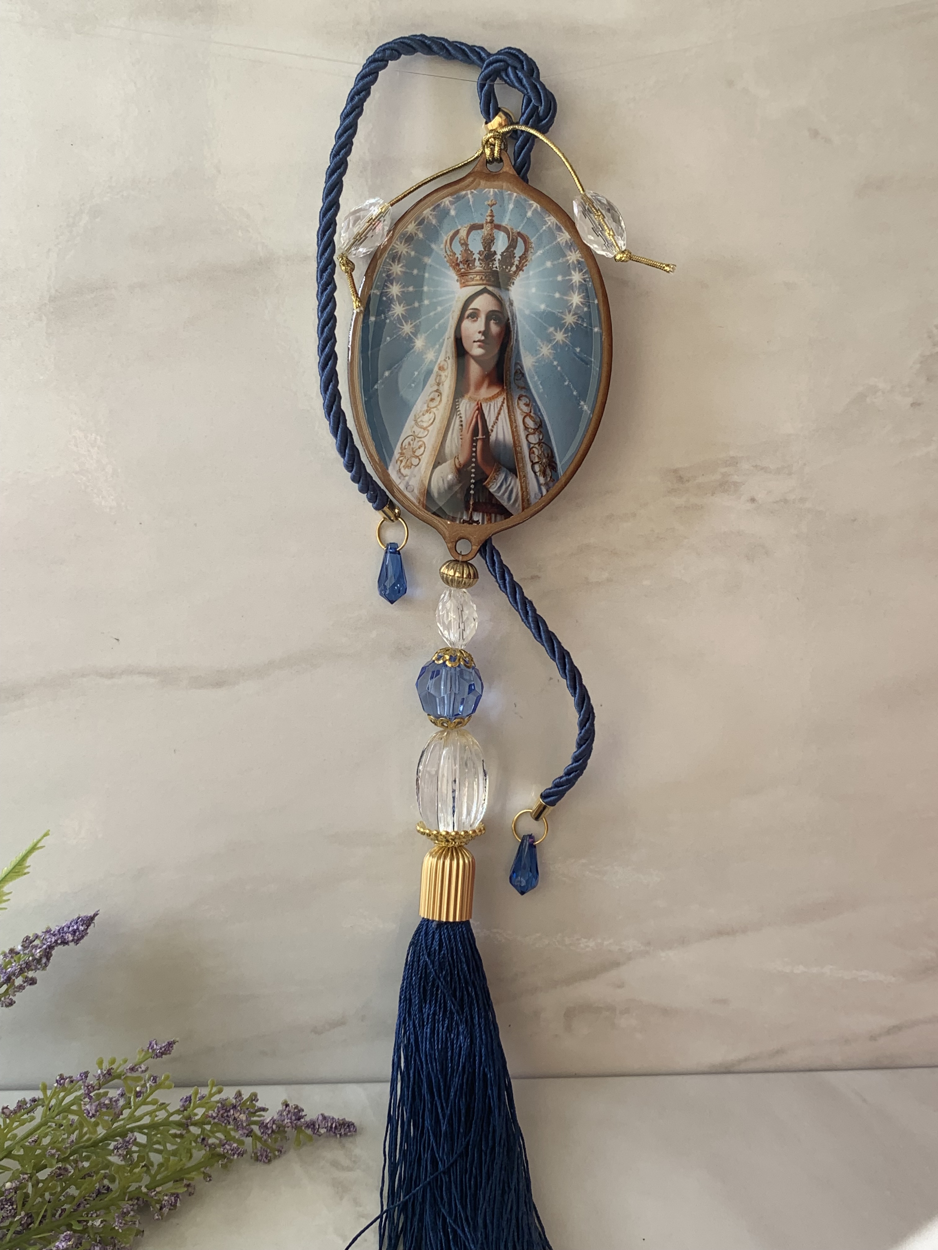ENFEITE DE PORTA Na Sra DE FÁTIMA