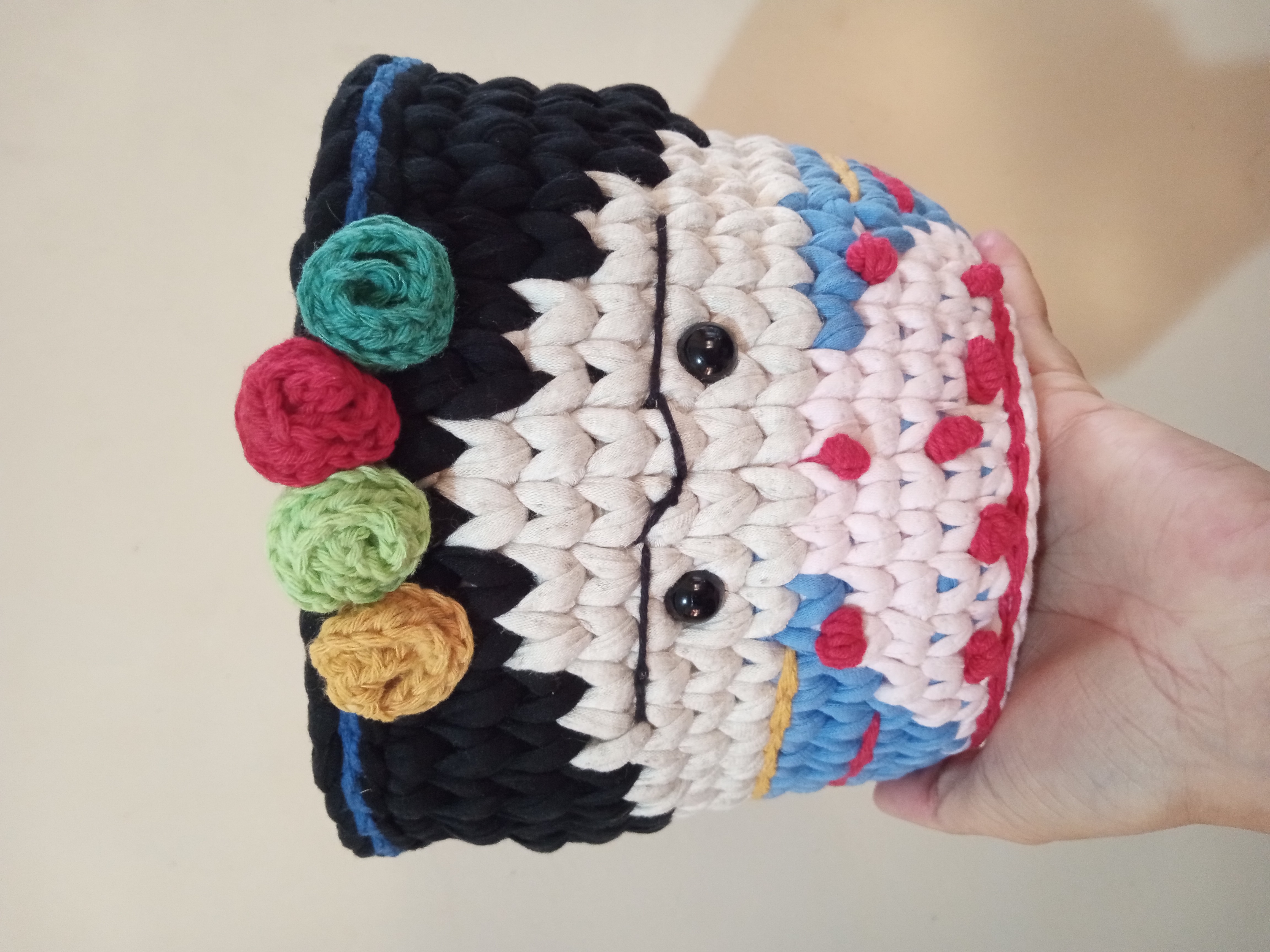 Cesto Organizador em Crochê Frida