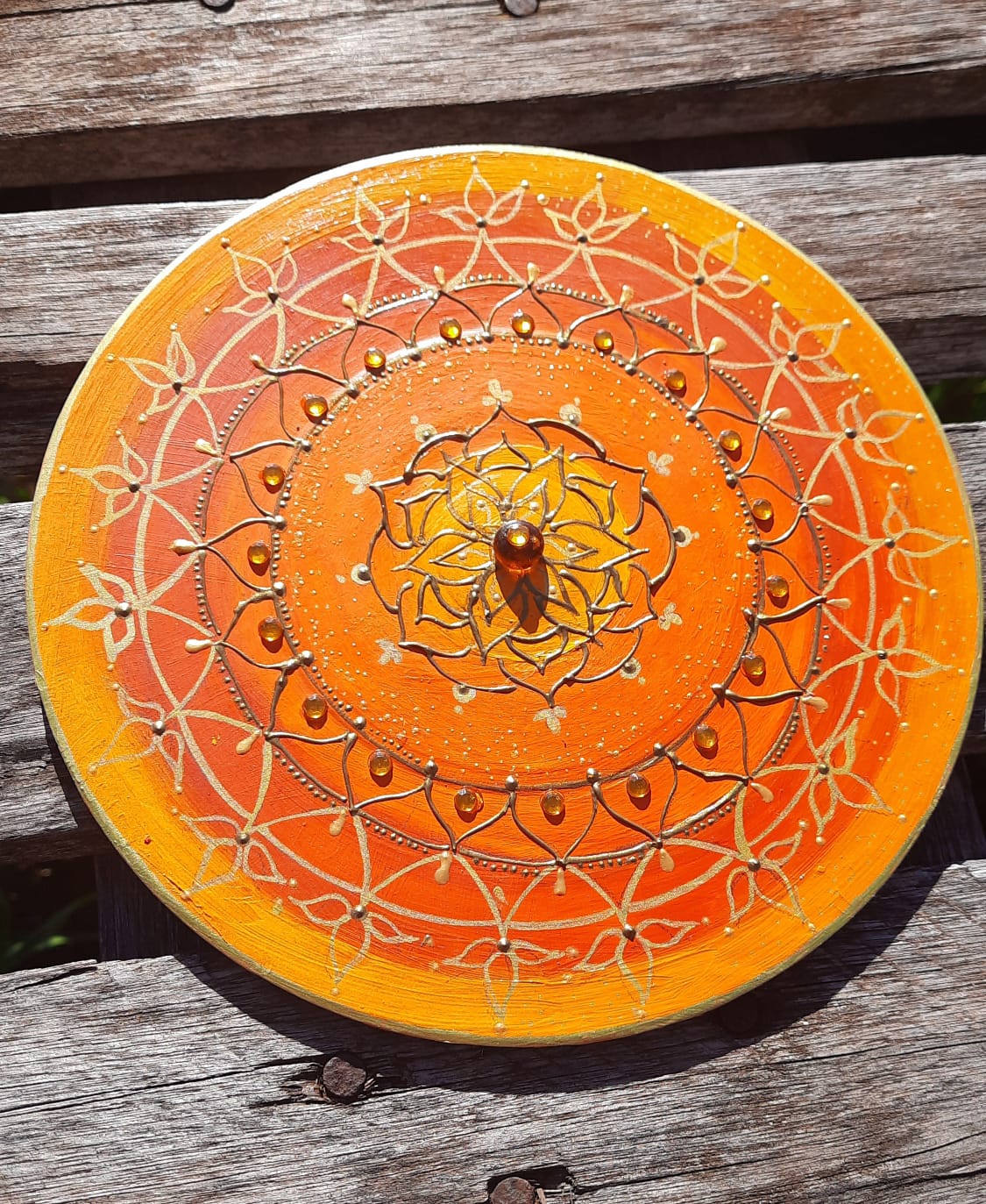 Mandala dos chakras - 2° chakra - laranja
