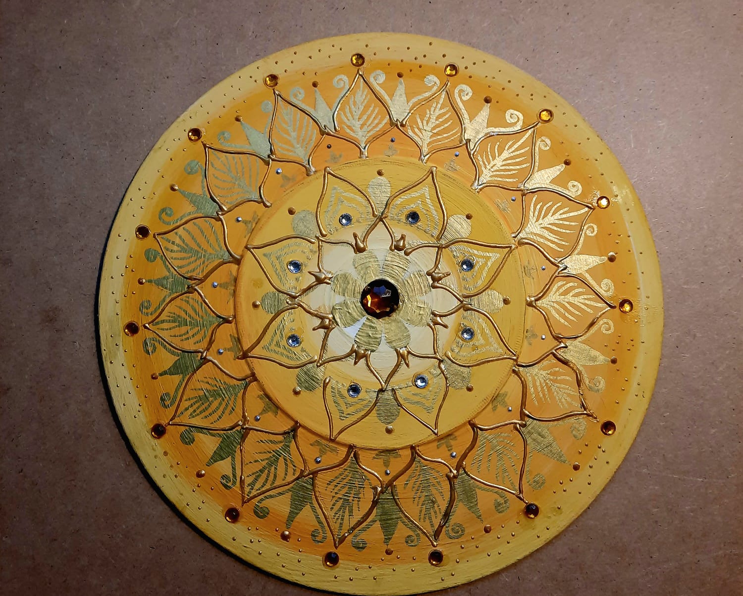 Mandala dos chakras - 3° chakra amarelo