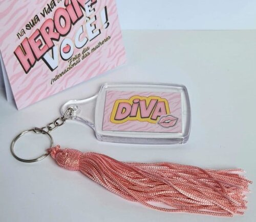 Kit de Lembrancinhas Chaveiro e Bloquinho
