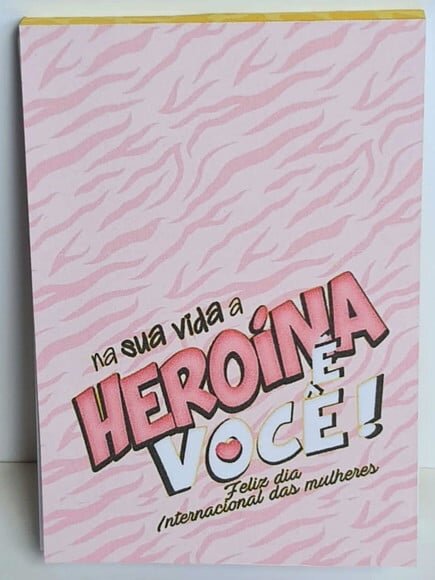 Bloquinho Lembrancinha de Dia Internacional da Mulher