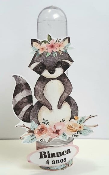 Tubete Lembrancinha para Festa Infantil Bosque Encantado