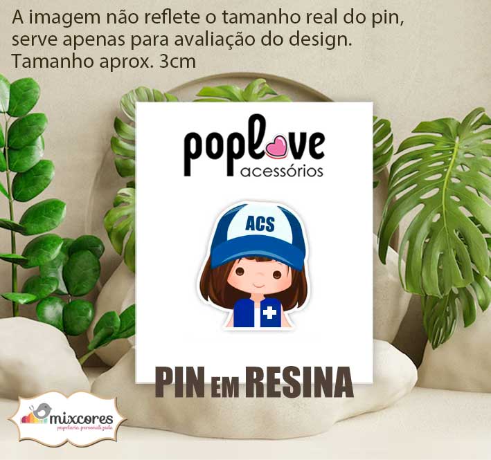Pin ACS Castanho