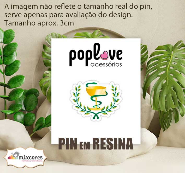 Pin - Símbolo Farmácia - Coleção Saúde