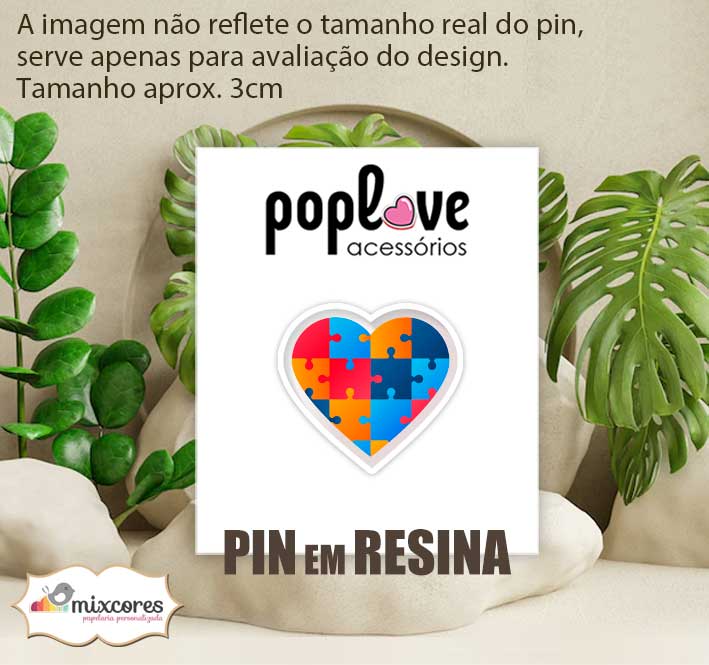 Pin Coração Autismo