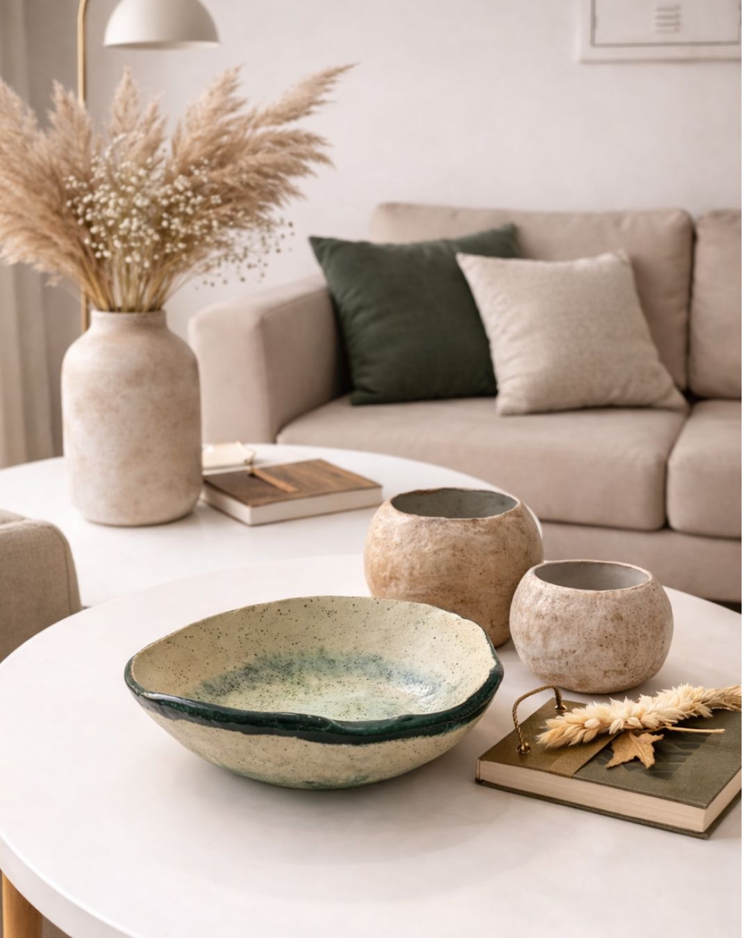 Bowl Decorativo Cerâmica Fria Matcha