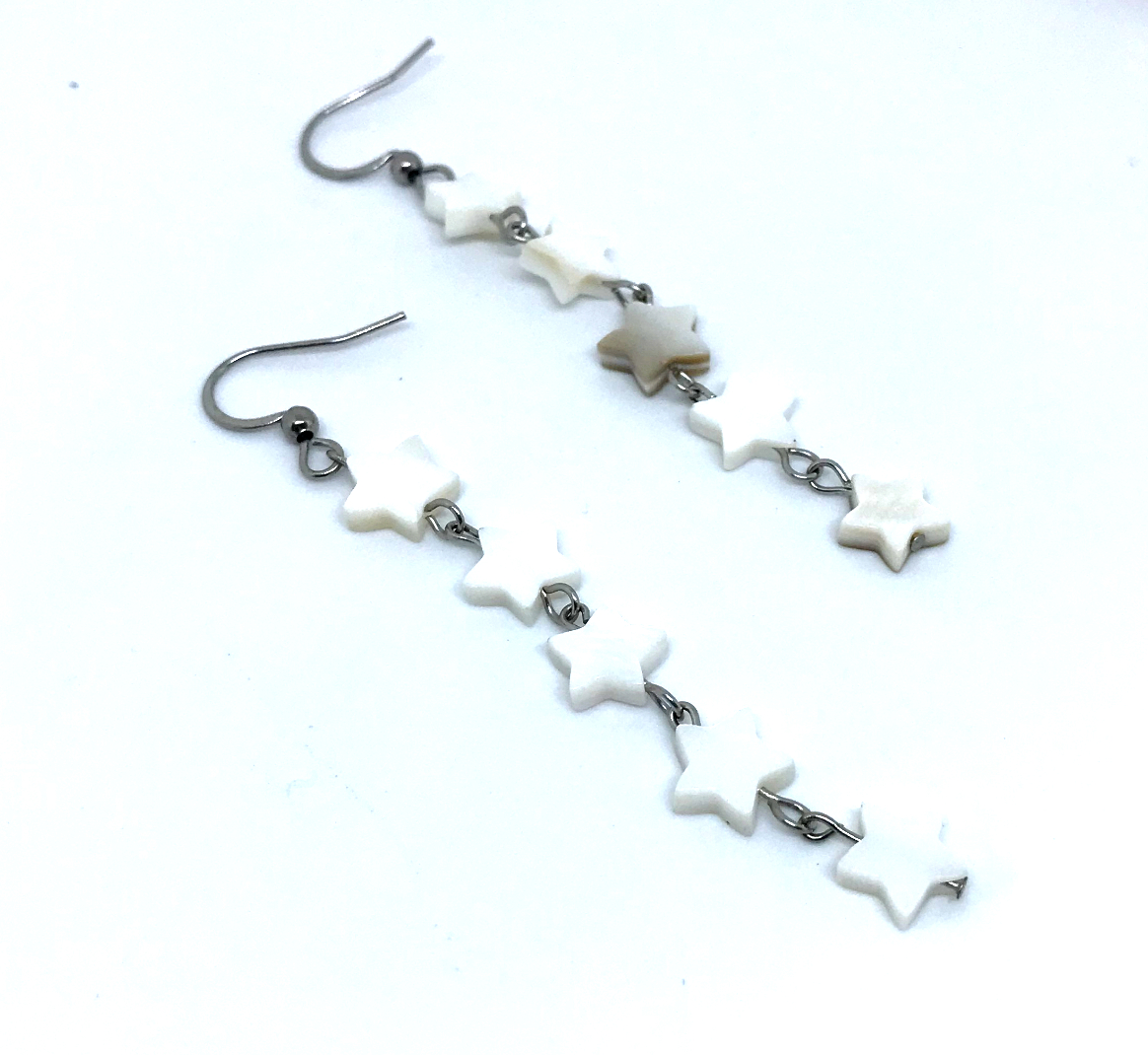 brinco estrela madreperola