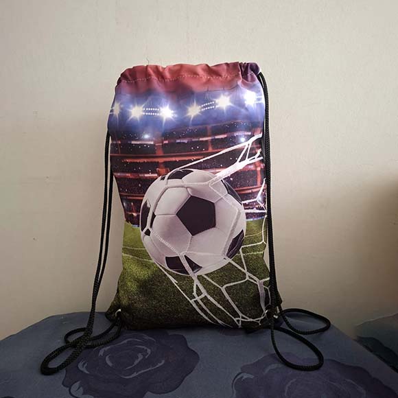 Mochila saco Sacochila Mochilinha personalizada Futebol 27x38cm