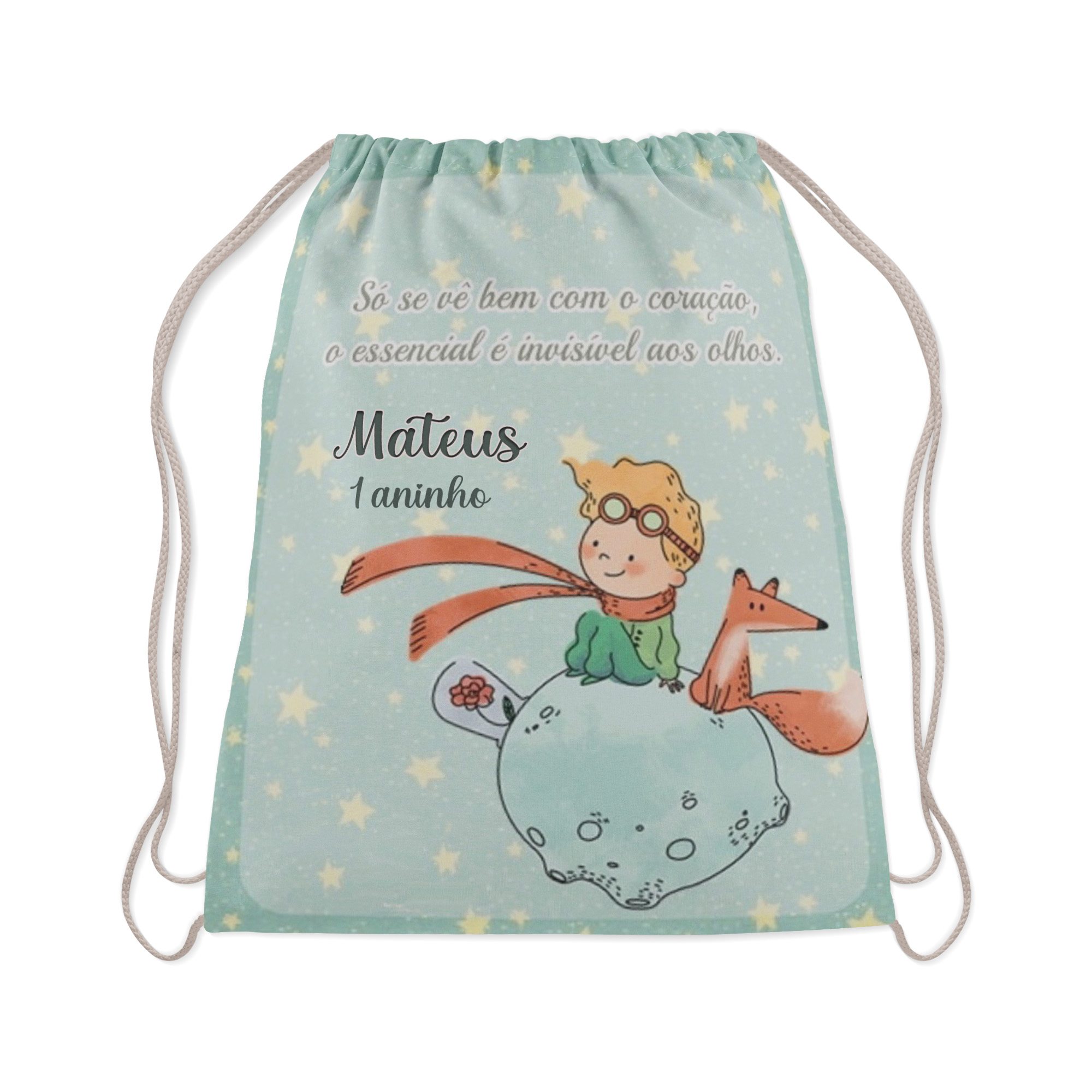 10 Mochilinha Personalizada para lembrancinhas do Pequeno Principe