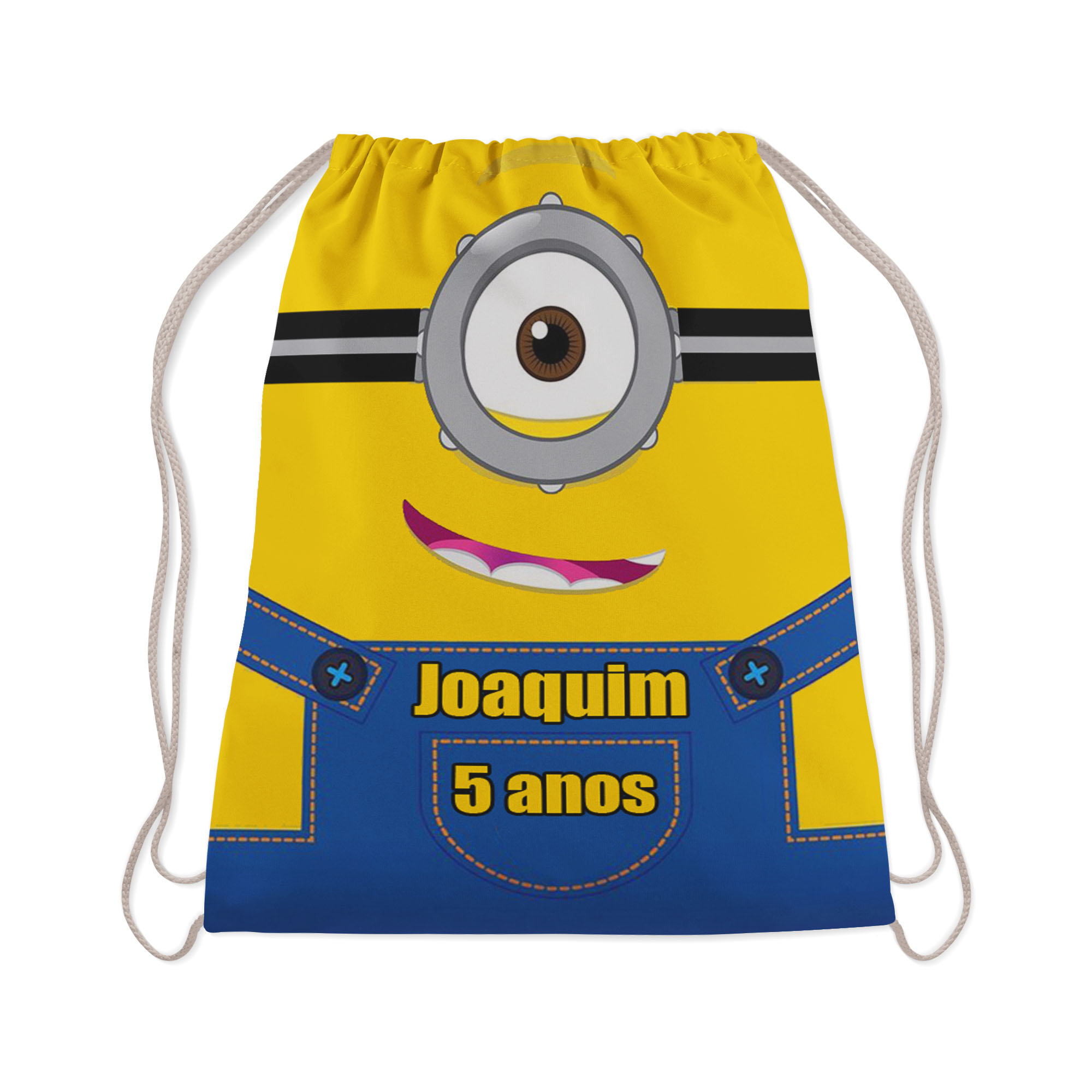 10 Mochilinha Personalizada para lembrancinhas dos MInions