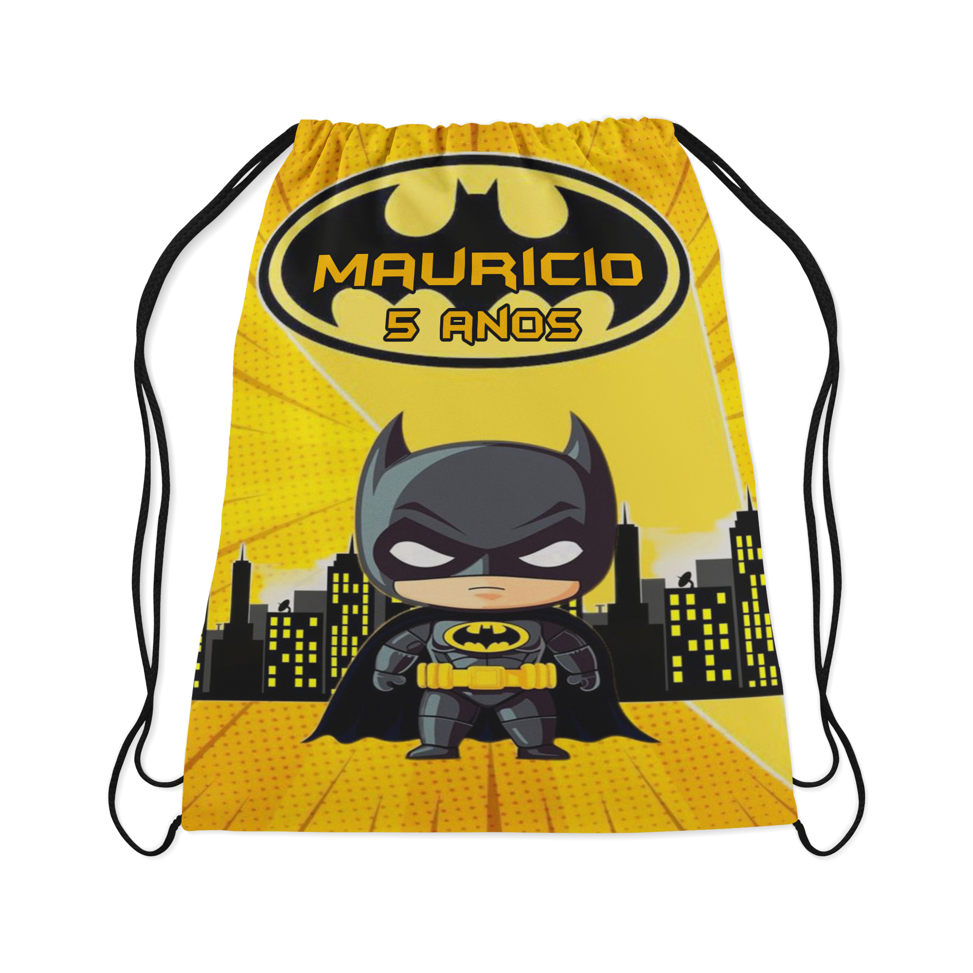 10 Mochila personalizada para lembrancinhas do Batman Baby