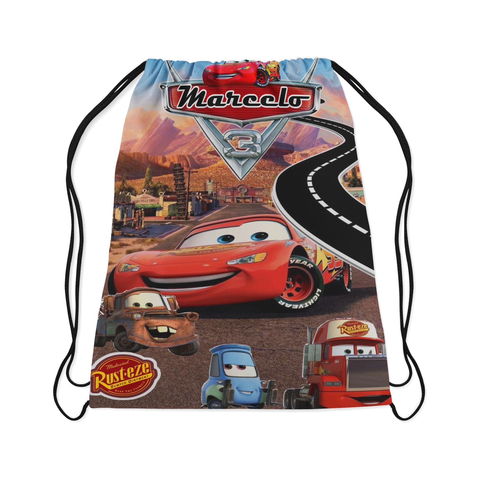 10 Mochilinha Personalizada para lembrancinhas dos Carros Disney