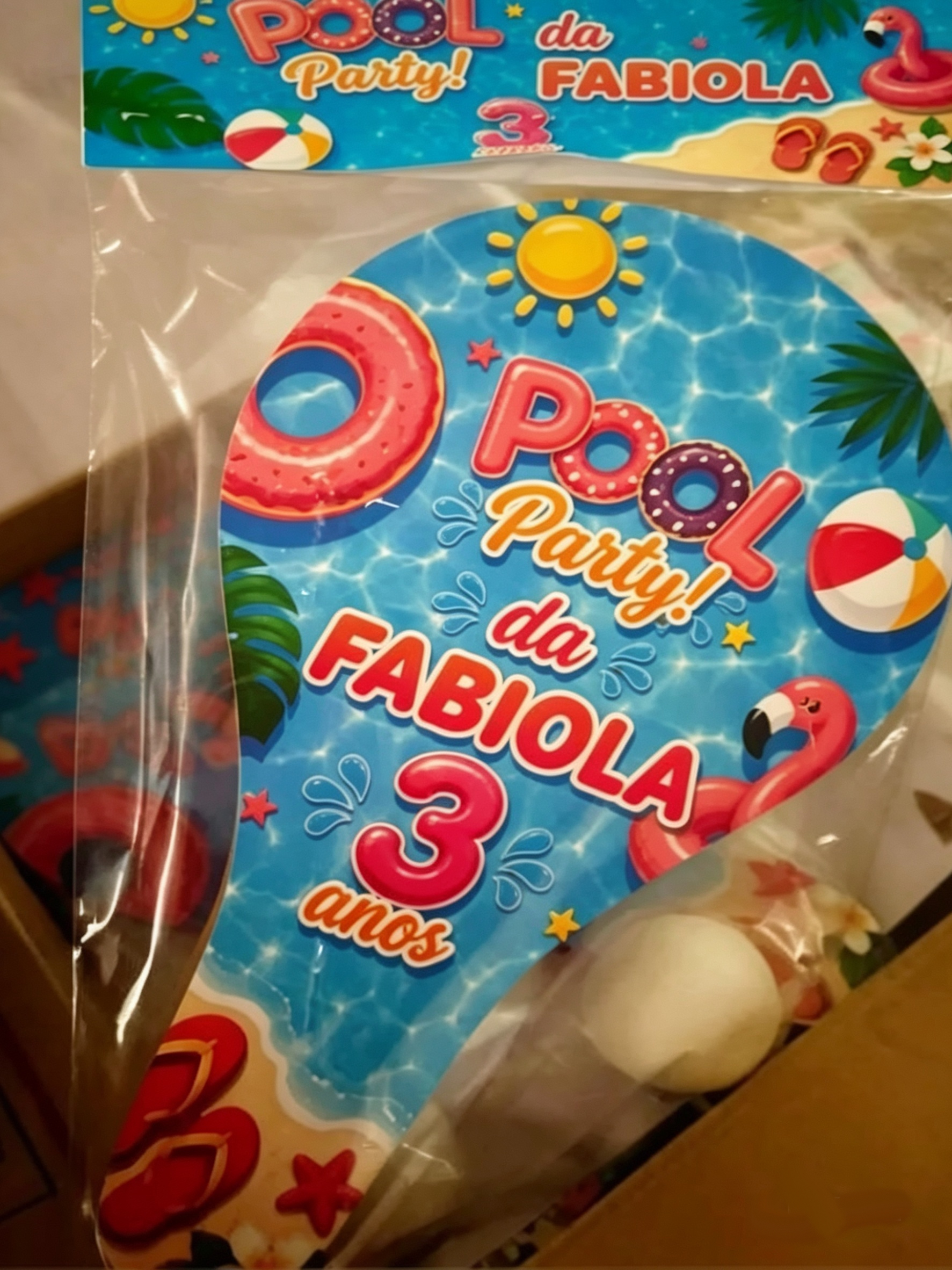 Raquete de Ping Pong personalizada lembrancinhas POOL PARTY