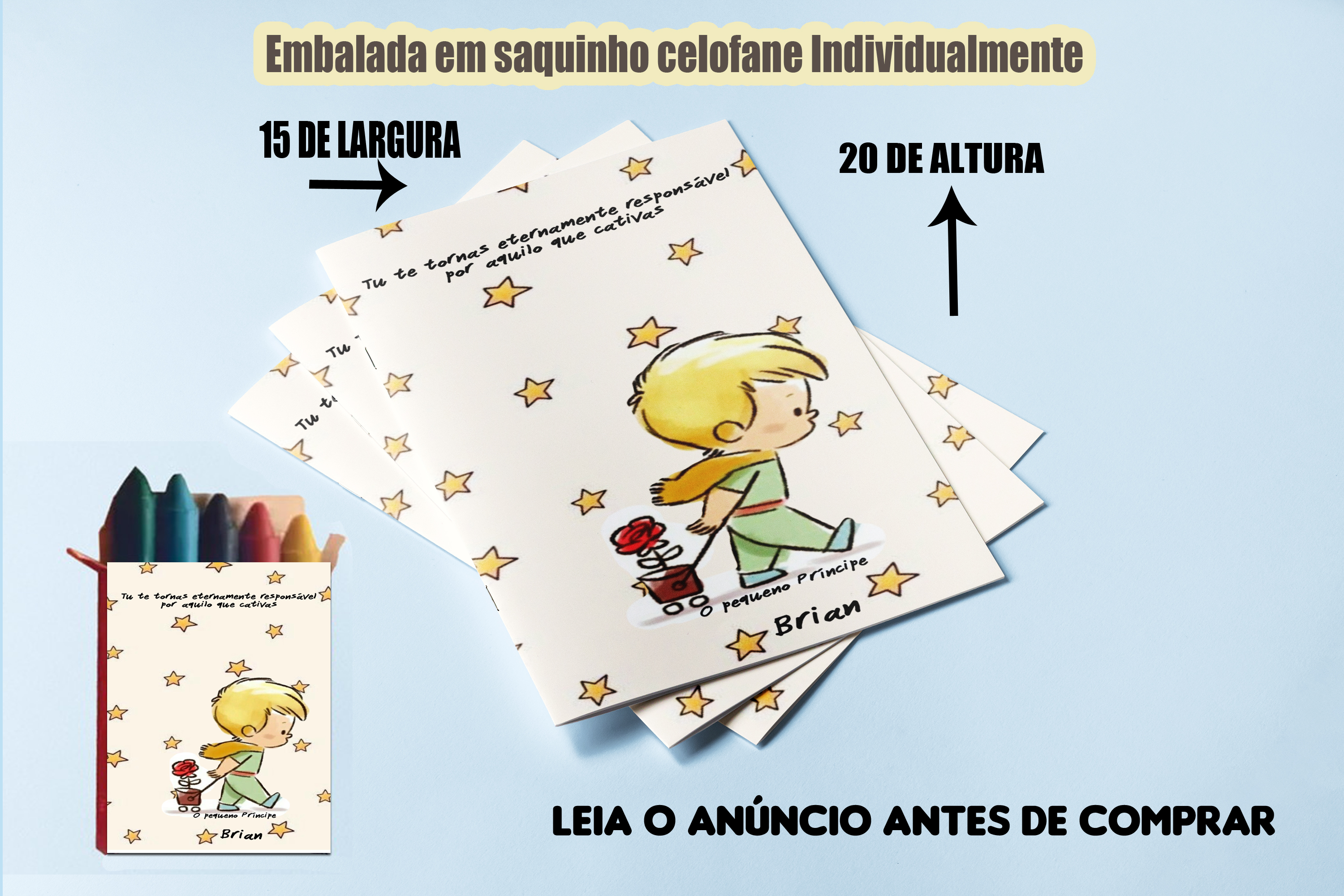 Revista de Colorir com Giz de Cera do Pequeno Principe