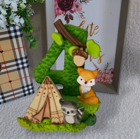 Vela Aniversário Tema Floresta Encantada (mod 2) - foto 1