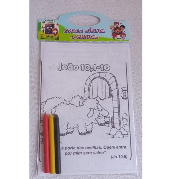 Kit Colorir Desenhos Bíblicos