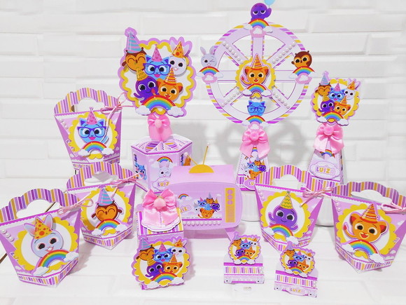40 Lembrancinhas Bolofofo Rosa