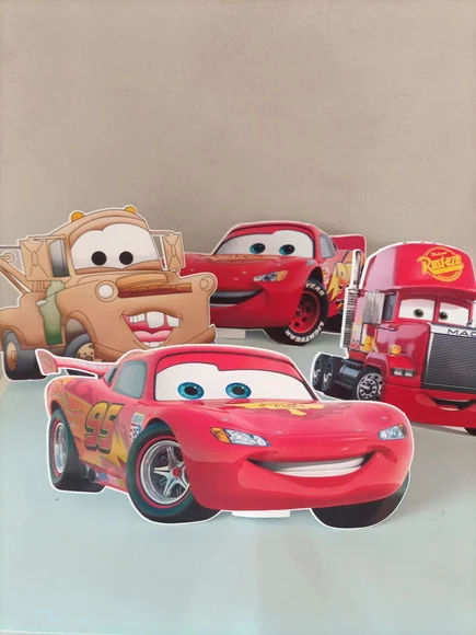 Kit com 4 Displays de Mesa Carros