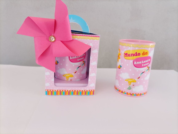 Porta Cofrinhos Mundo Bita Rosa